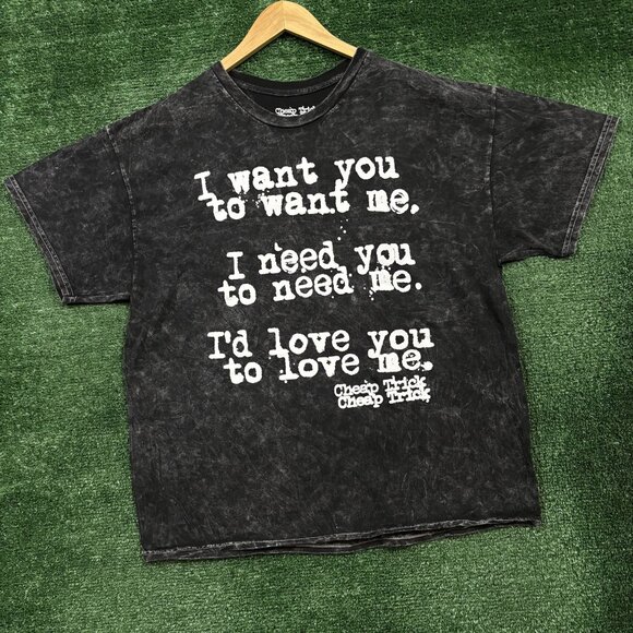 Cheap Trick In Color Rock Band Mineral Wash T-Shirt Size Extra Large - Picture 3 of 4